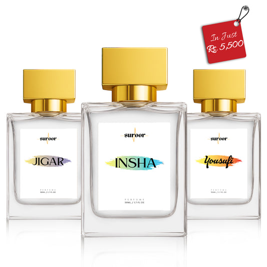Jigar, Insha & Yousufi 50ML 3pc | Gift Set for Men