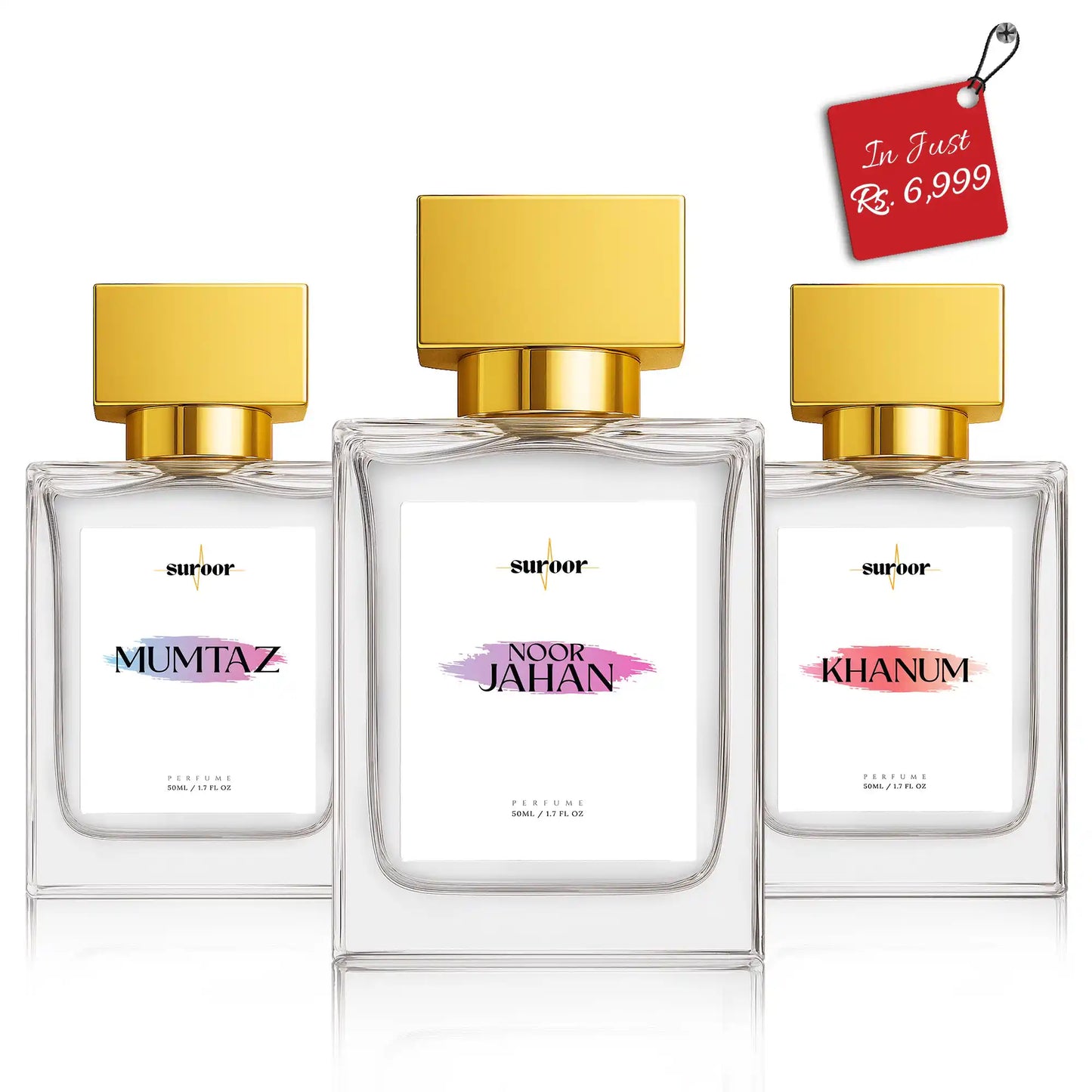 Mumtaz, Noor Jahan & Khanum 50ML 3pc | Gift Set for Women