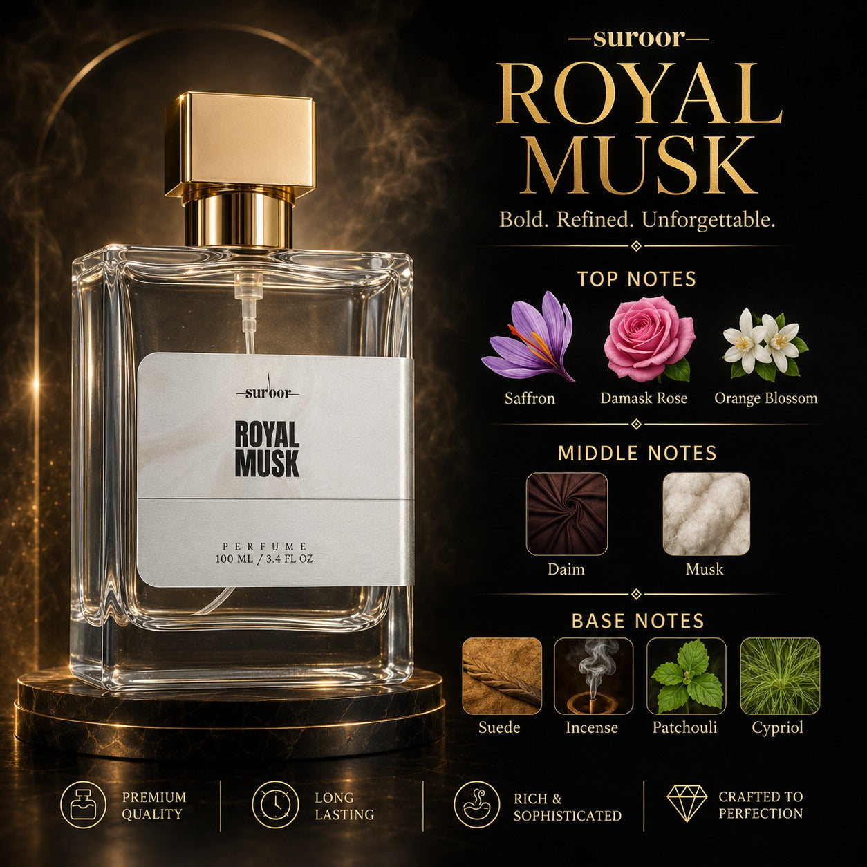 Royal Musk – Golden Spice, Lasting Depth